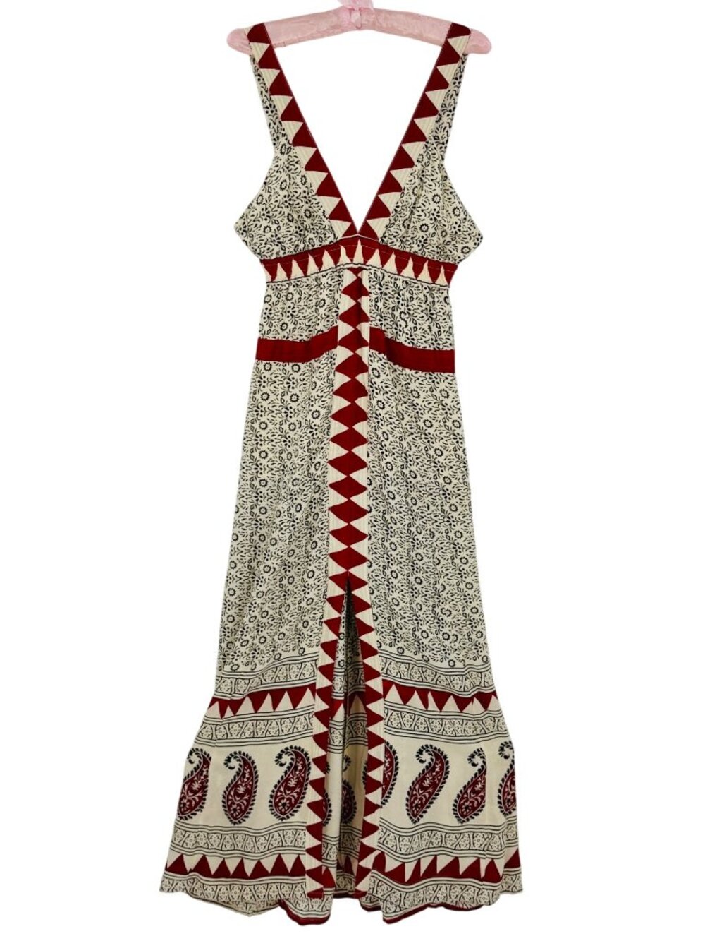 NWOT RARE Jen’s Pirate Booty Paisley Deep V Maxi Dress | Boho Southwestern Indie